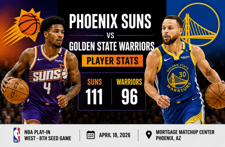 Phoenix Suns vs Golden State Warriors Match Player Stats