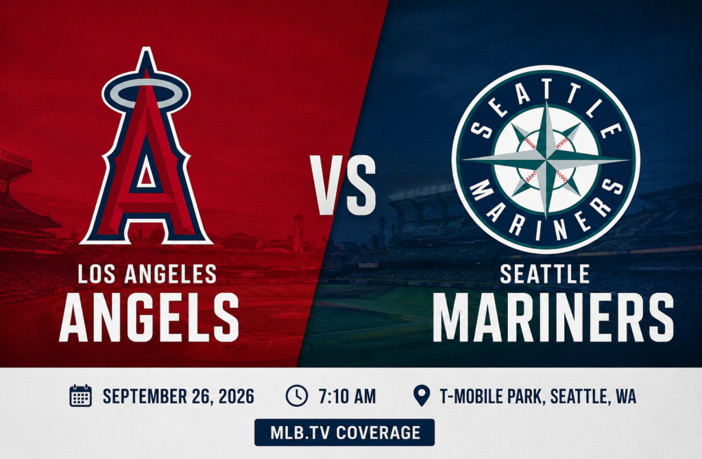 Seattle Mariners vs Los Angeles Angels Match Player Stats