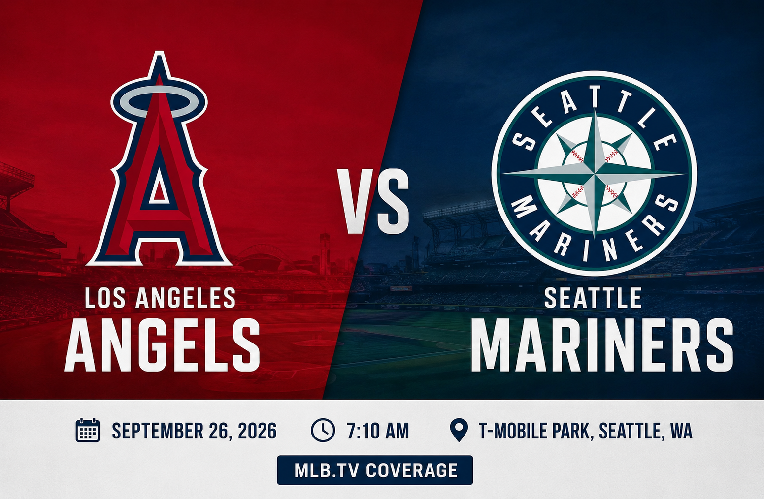Seattle Mariners vs Los Angeles Angels Match Player Stats