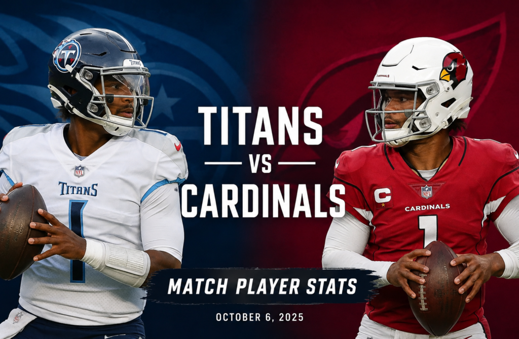 Tennessee Titans vs Arizona Cardinals Match Player Stats