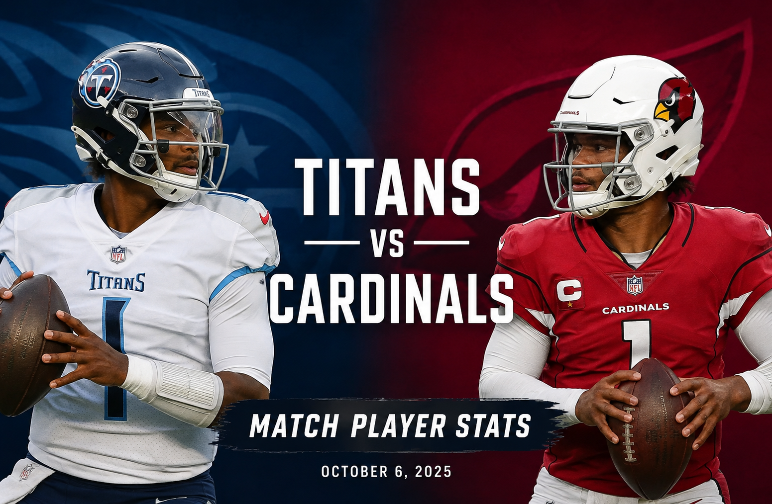 Tennessee Titans vs Arizona Cardinals Match Player Stats