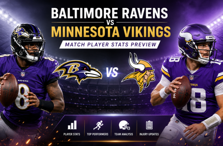 baltimore ravens vs minnesota vikings match player stats