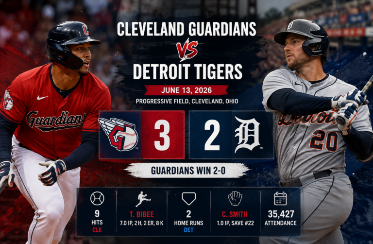 cleveland guardians vs detroit tigers match player stats