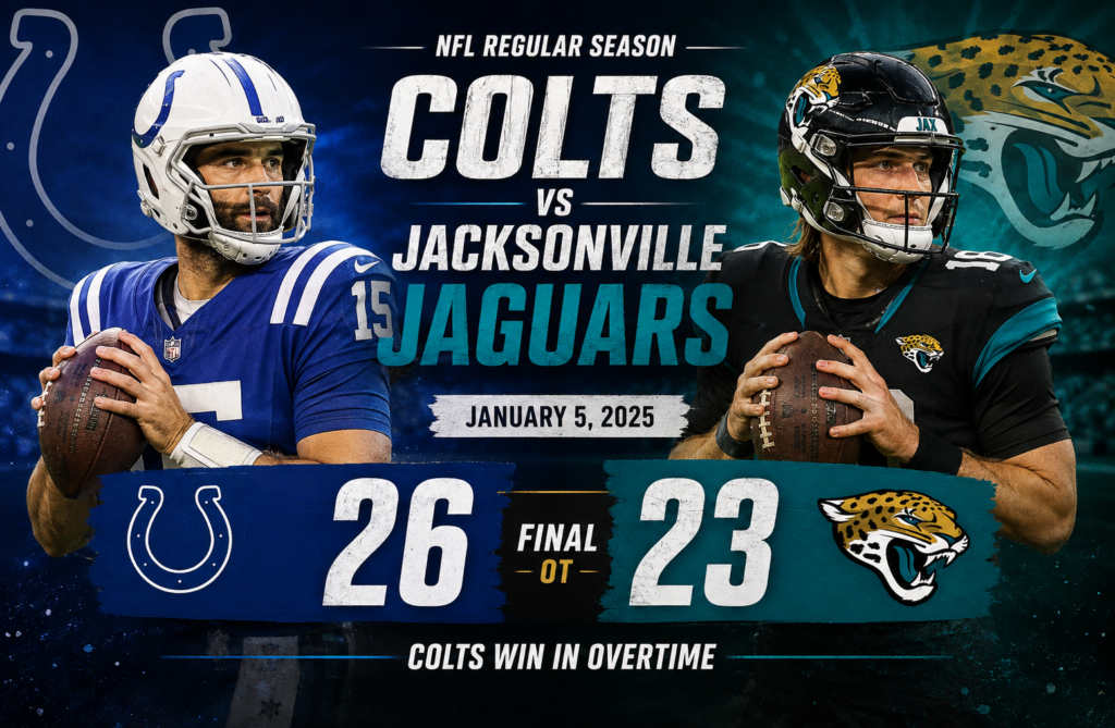 colts vs jacksonville jaguars match player stats