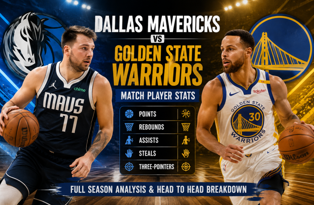 dallas mavericks vs golden state warriors match player stats