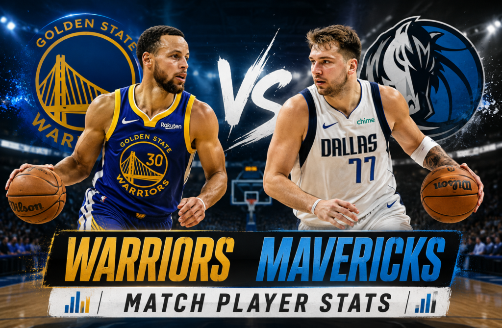 golden state warriors vs dallas mavericks match player stats