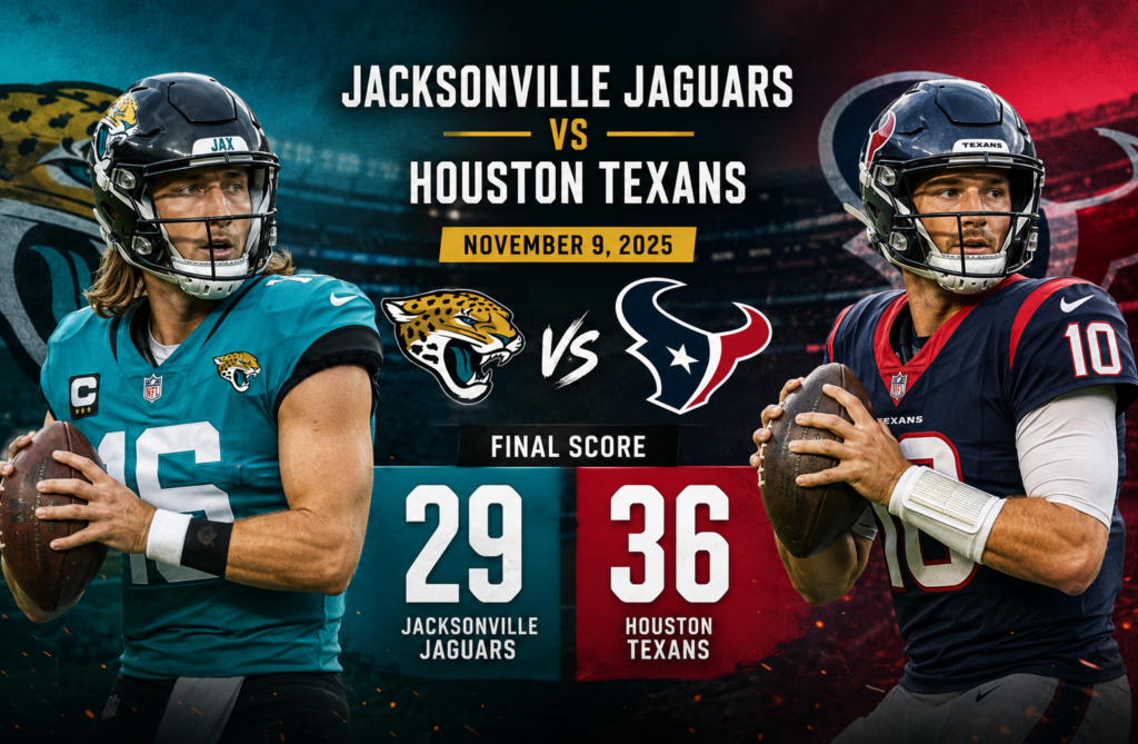 houston texans vs jacksonville jaguars match player stats