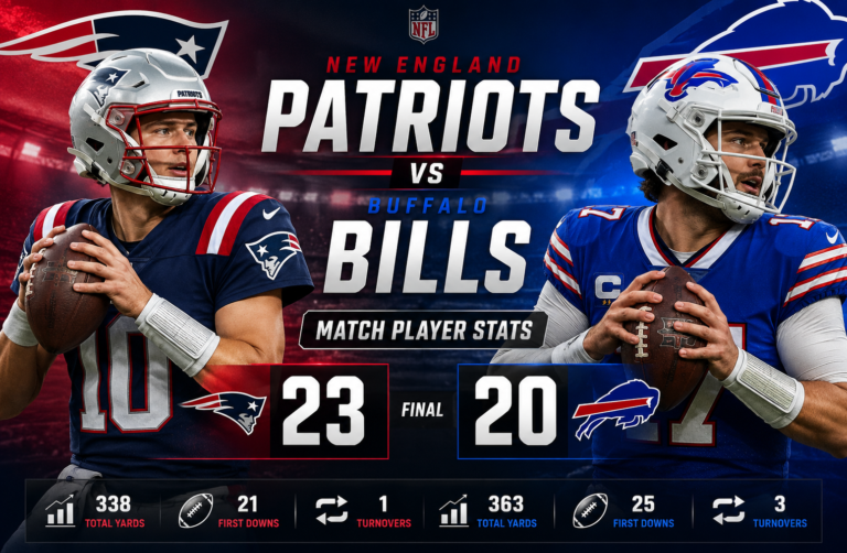 new england patriots vs buffalo bills match player stats