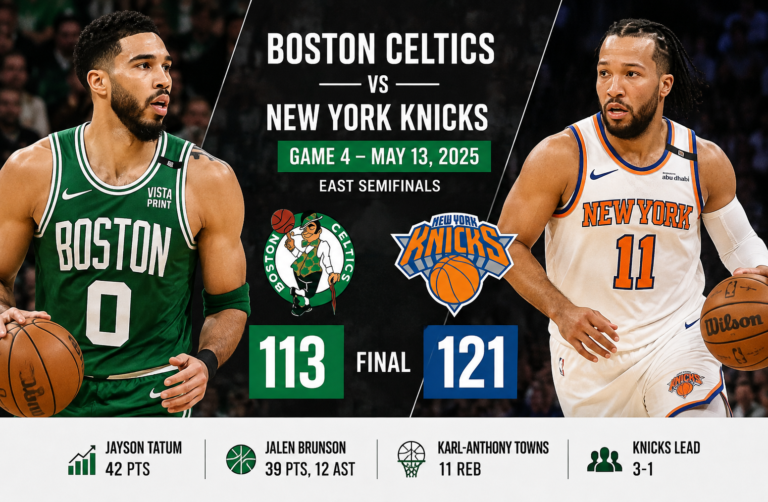 Boston Celtics vs Knicks Match Player Stats: Game 4 Analysis