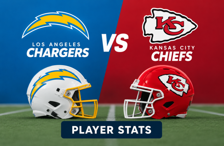 Chargers vs Kansas City Chiefs Match Player Stats