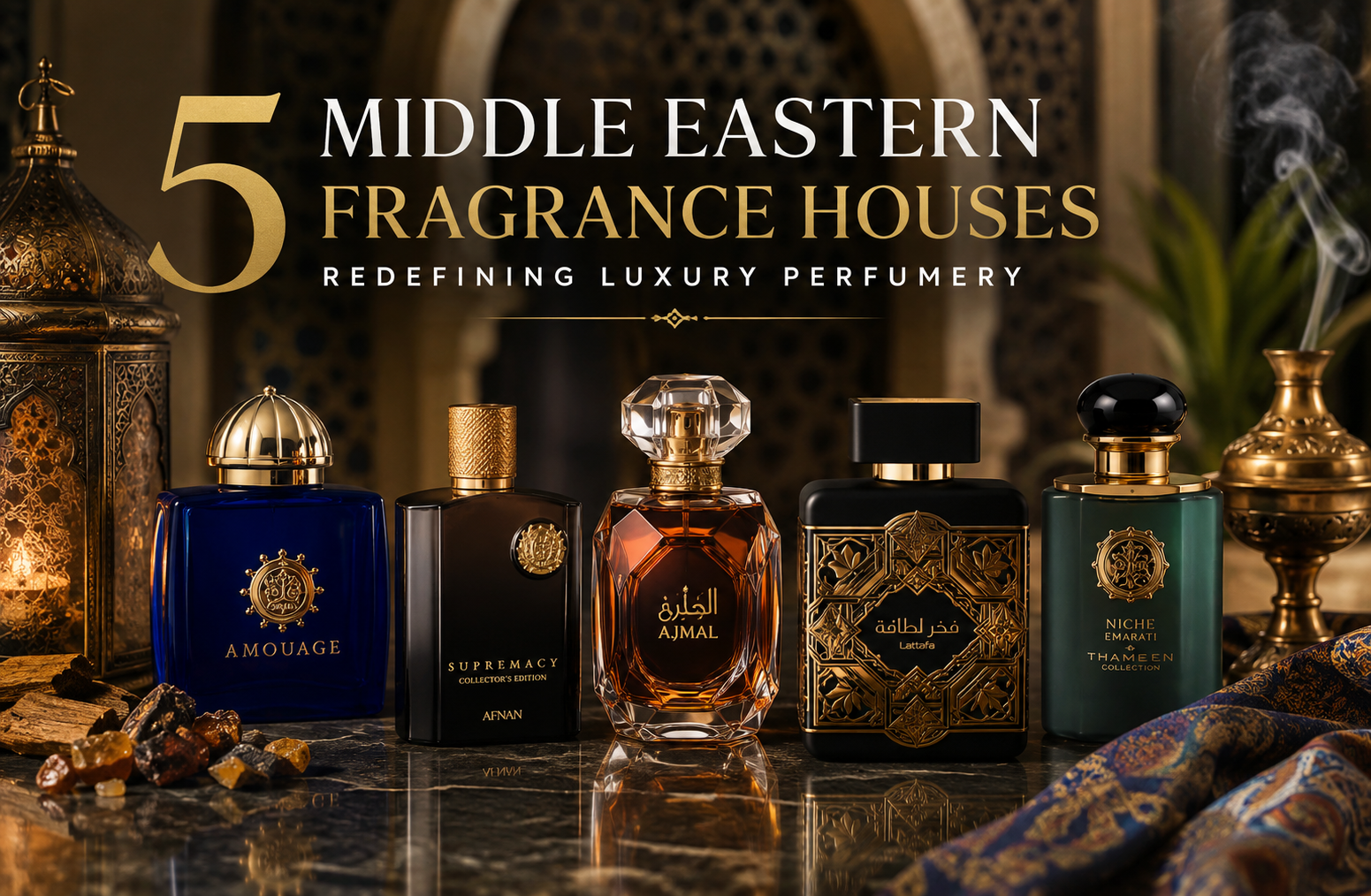 5 Middle Eastern Fragrance Houses Redefining Luxury Perfumery