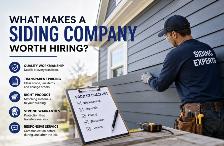 What Makes a Siding Company Worth Hiring?