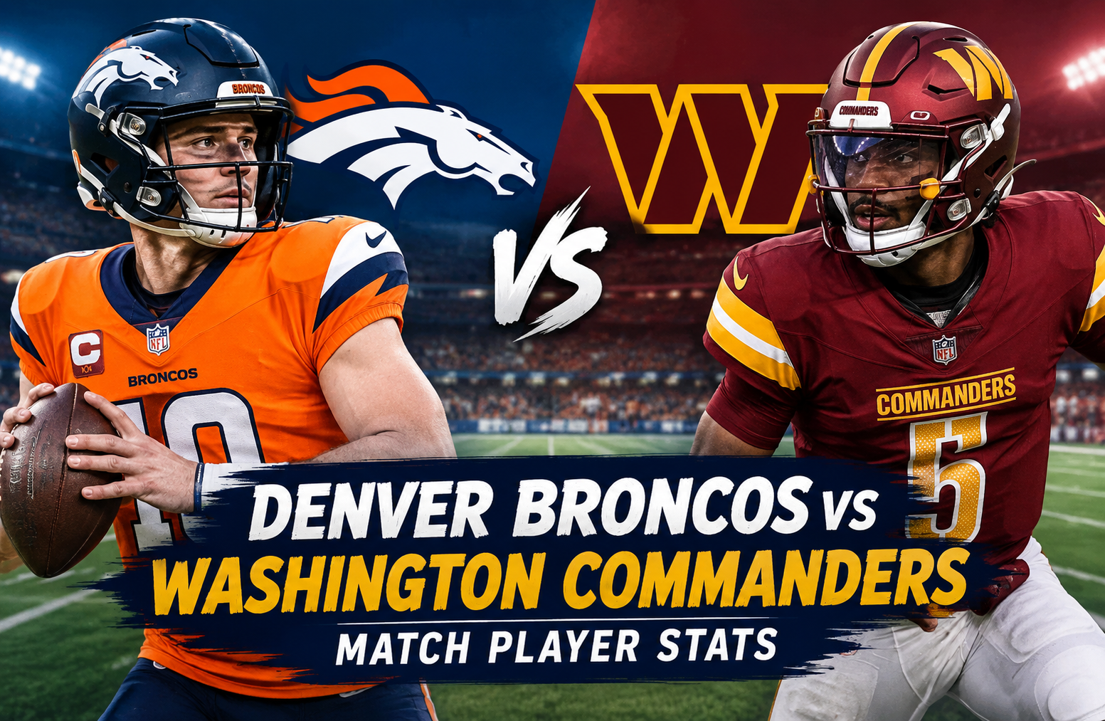 Denver Broncos vs Washington Commanders Match Player Stats