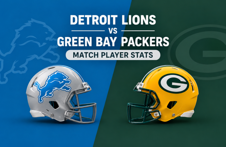 Detroit Lions vs Green Bay Packers Match Player Stats
