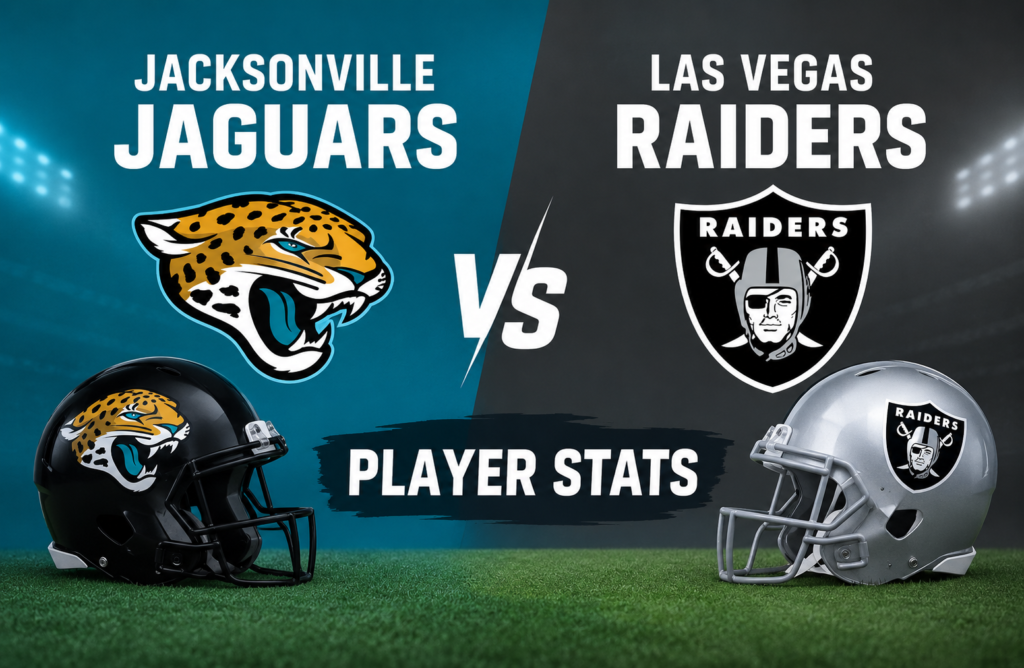 Jacksonville Jaguars vs Las Vegas Raiders Player Stats