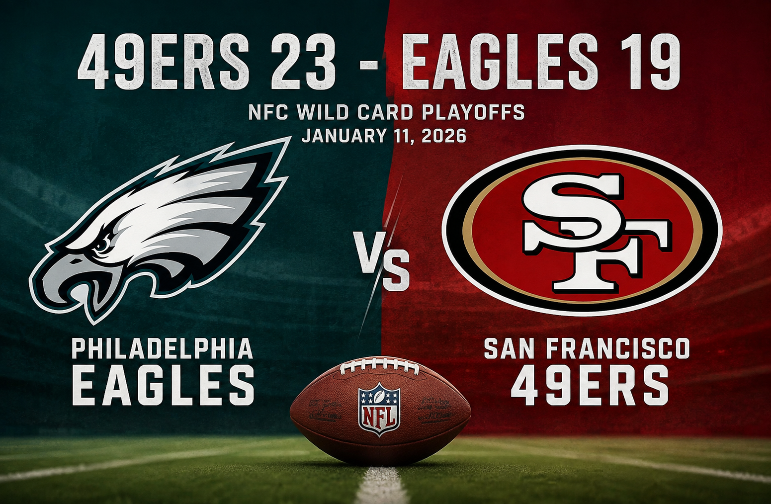Philadelphia Eagles vs 49ers Match Player Stats