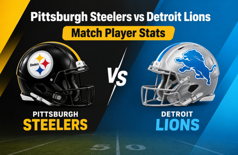 Pittsburgh Steelers vs Detroit Lions Match Player Stats