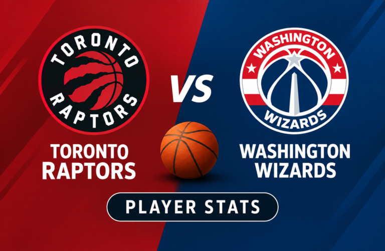Toronto Raptors vs Washington Wizards Match Player Stats