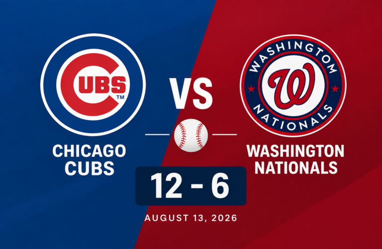 Washington Nationals vs Chicago Cubs Match Player Stats