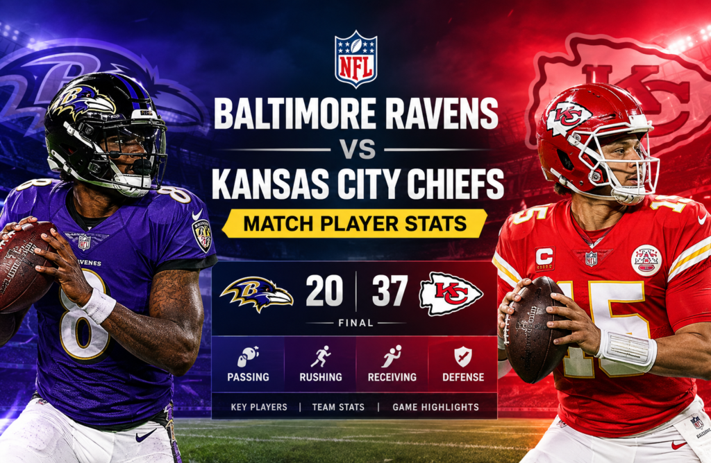 baltimore ravens vs kansas city chiefs match player stats