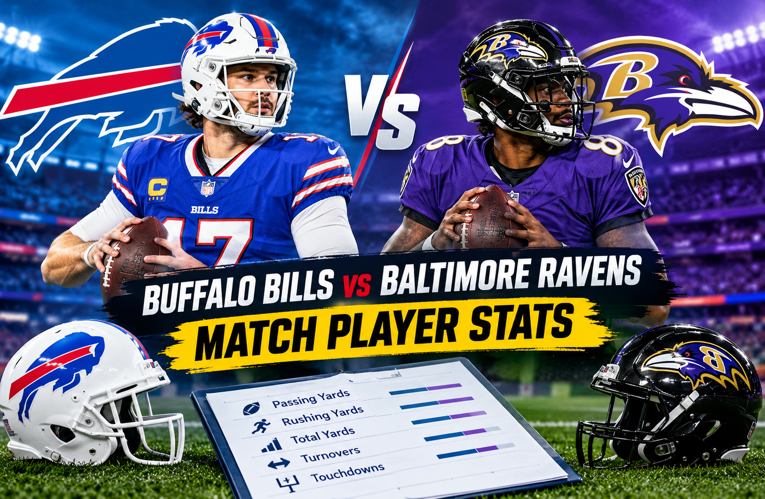 buffalo bills vs baltimore ravens match player stats