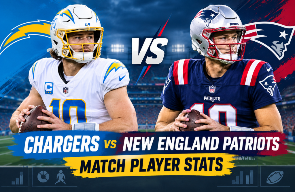 chargers vs new england patriots match player stats