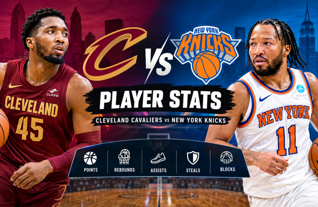cleveland cavaliers vs knicks match player stats