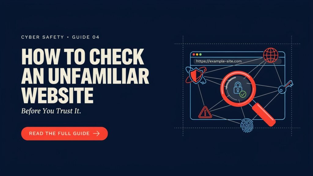 How to Check an Unfamiliar Website Before Trusting It