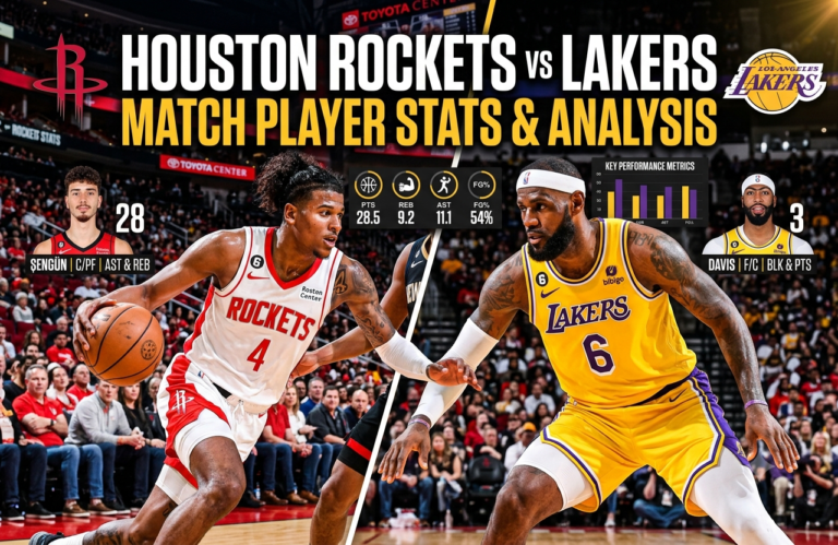 houston rockets vs lakers match player stats