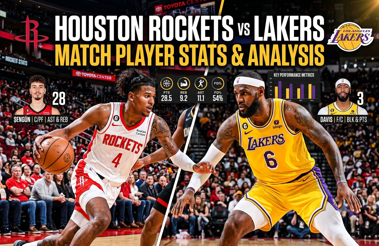 houston rockets vs lakers match player stats