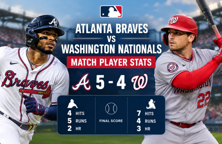 Atlanta Braves vs Washington Nationals Match Player Stats