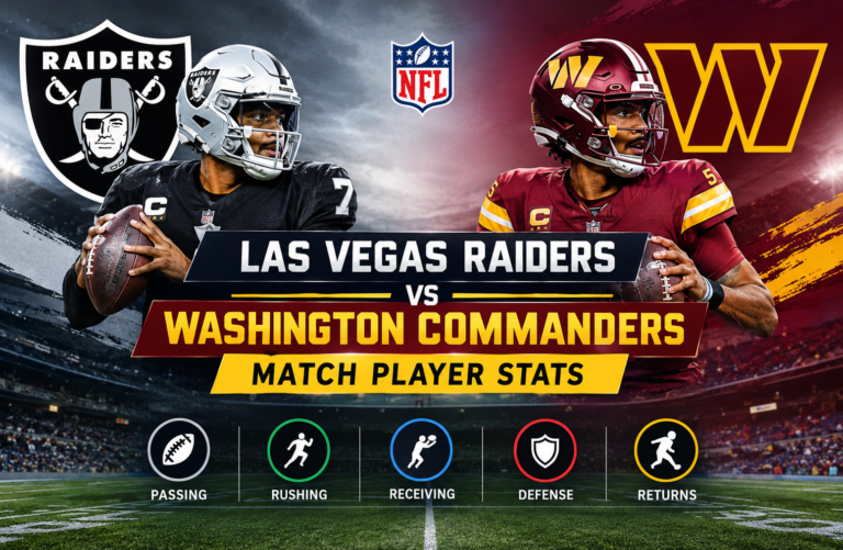 las vegas raiders vs washington commanders match player stats