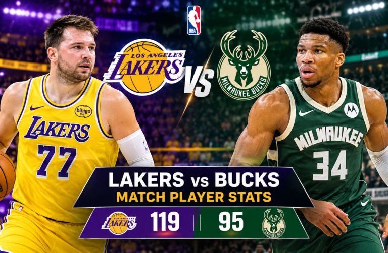 lakers vs milwaukee bucks match player stats