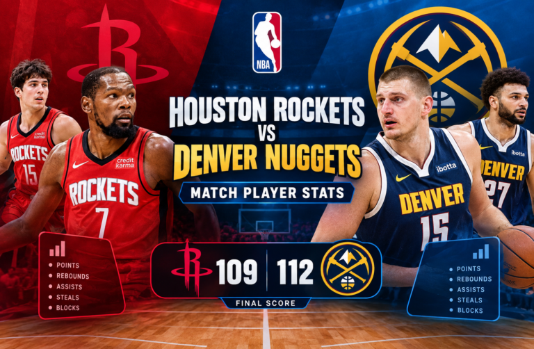 Houston Rockets vs Denver Nuggets Match Player Stats