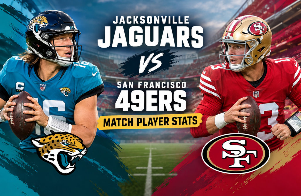 jacksonville jaguars vs 49ers match player stats