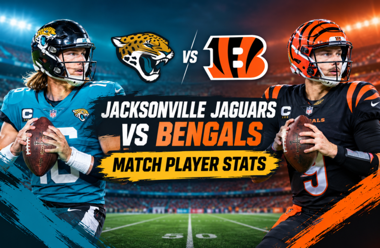 jacksonville jaguars vs bengals match player stats