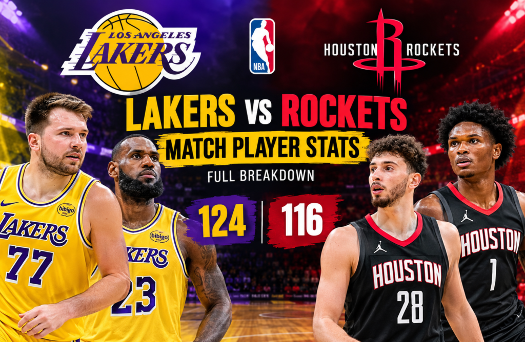 Lakers vs Houston Rockets Match Player Stats