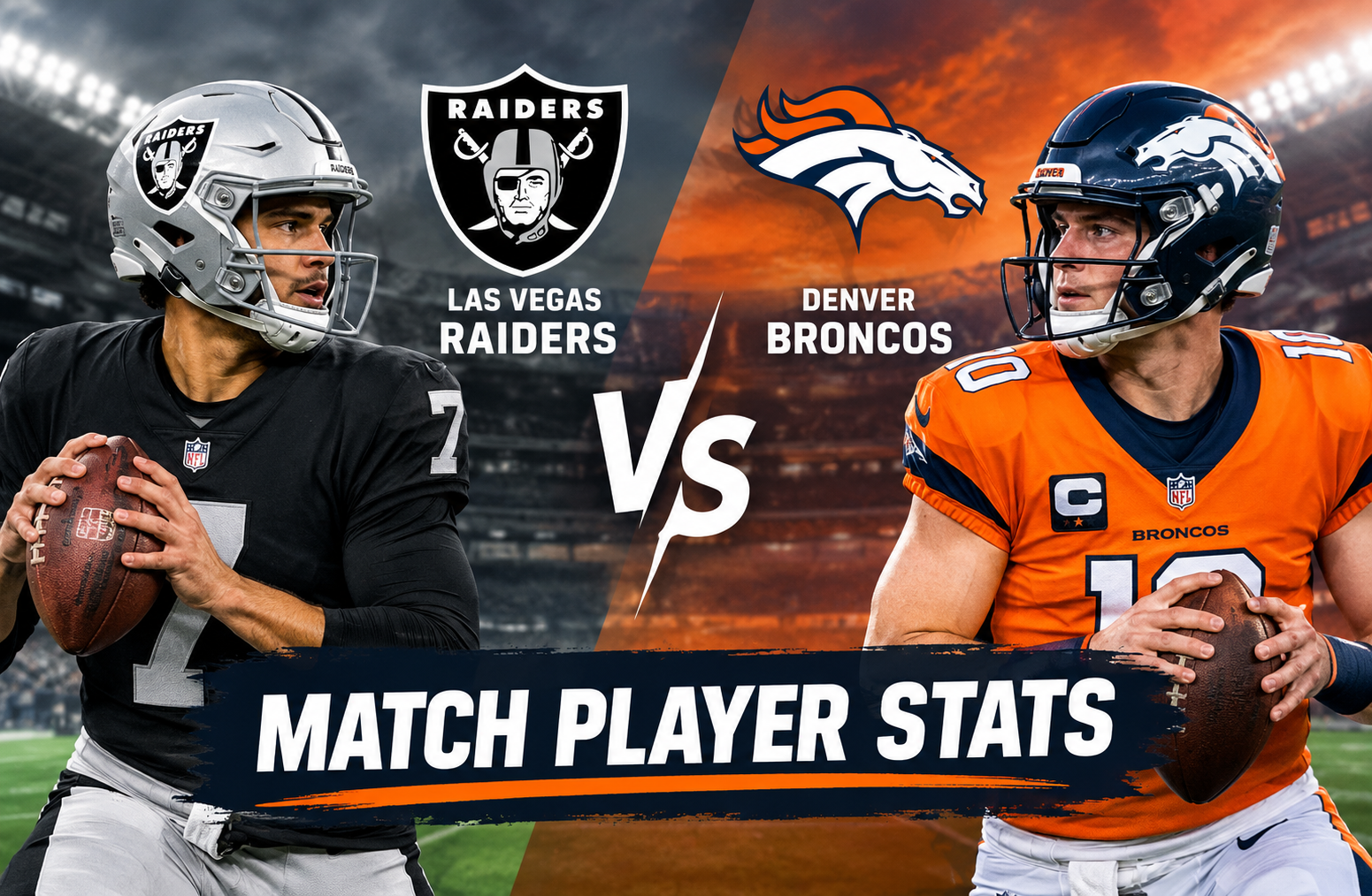 Las Vegas Raiders vs Denver Broncos Match Player Stats