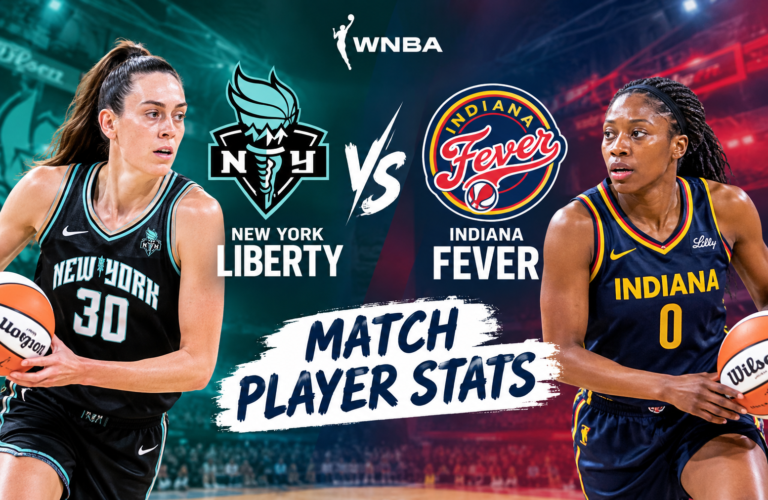 new york liberty vs indiana fever match player stats