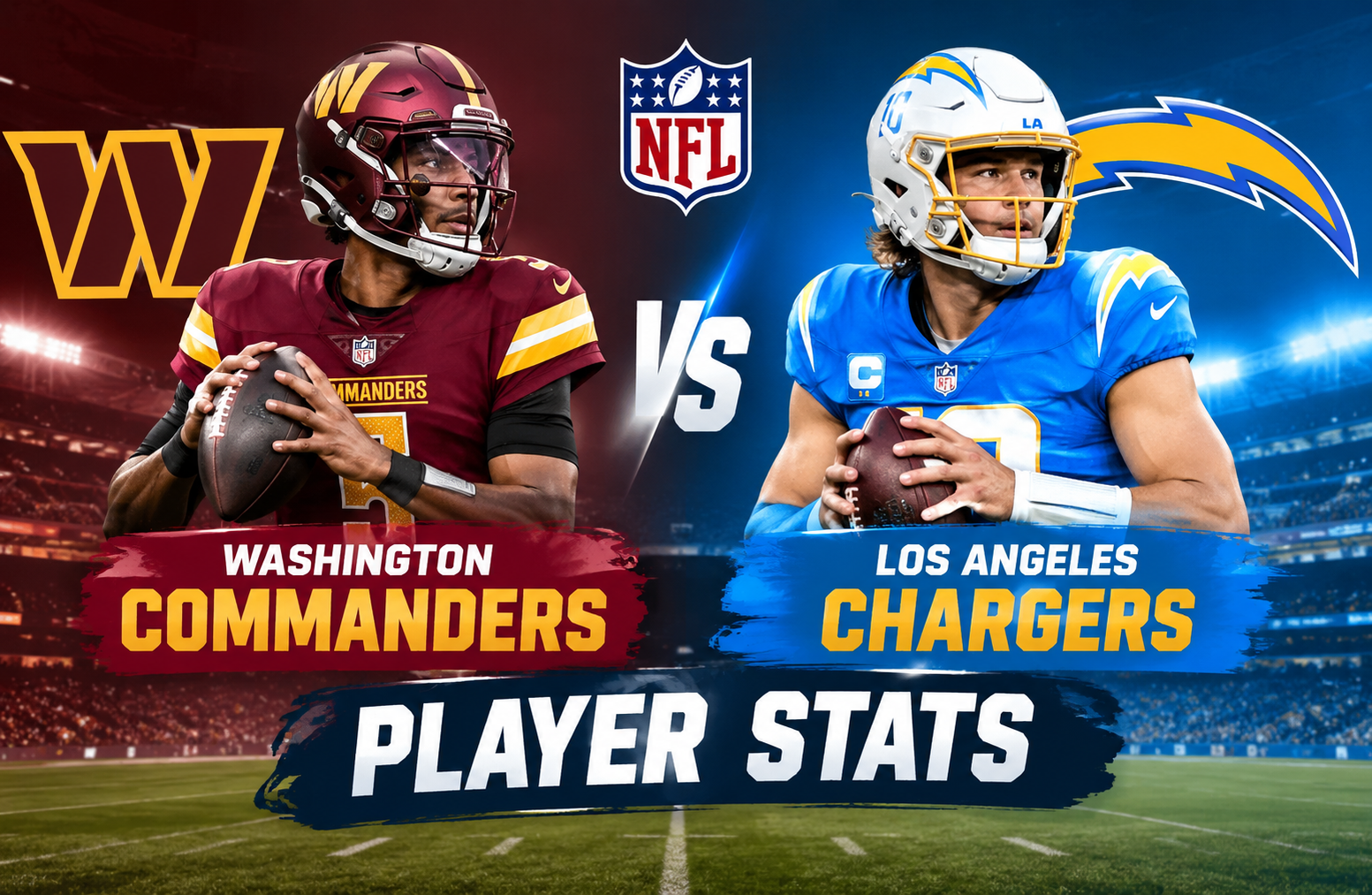 Washington Commanders vs Chargers Match Player Stats
