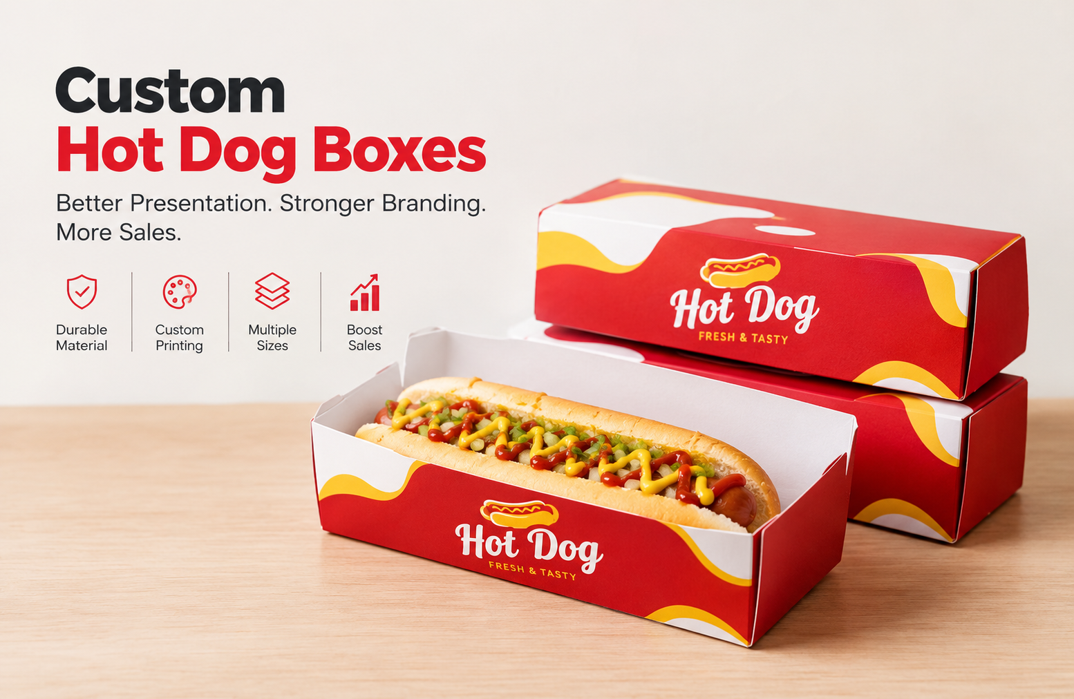 Custom Hot Dog Boxes for Food Brands That Sell More