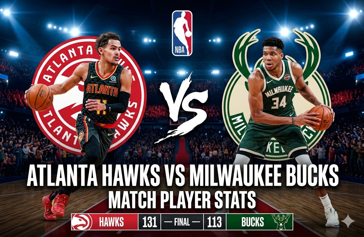 atlanta hawks vs milwaukee bucks match player stats