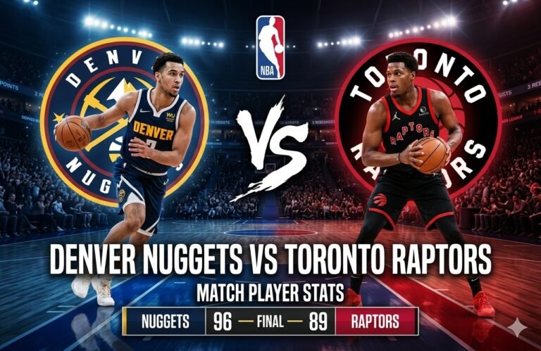 denver nuggets vs toronto raptors match player stats