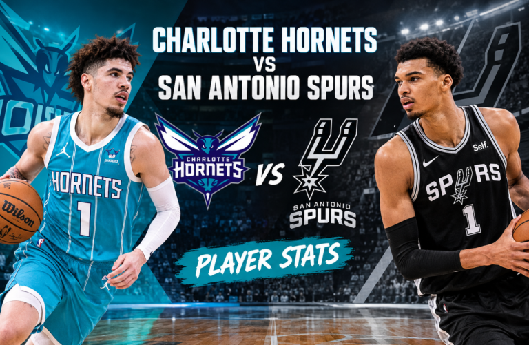 charlotte hornets vs san antonio spurs match player stats