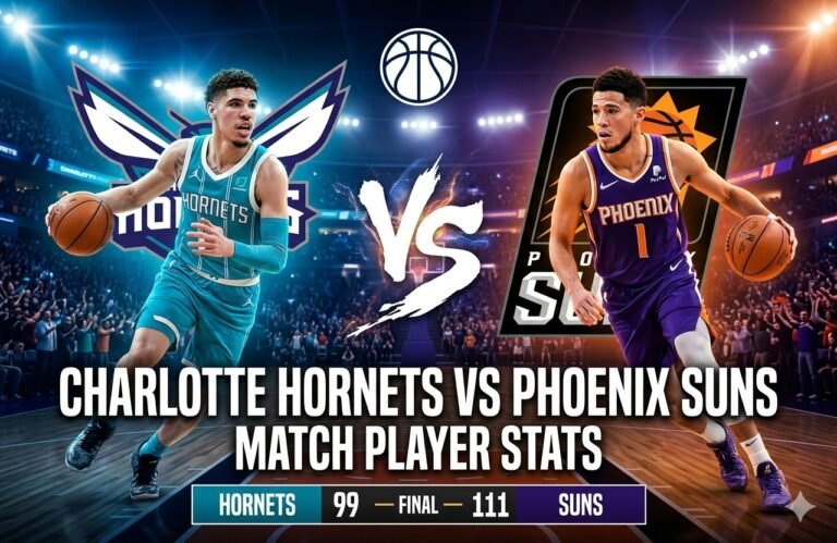 charlotte hornets vs phoenix suns match player stats