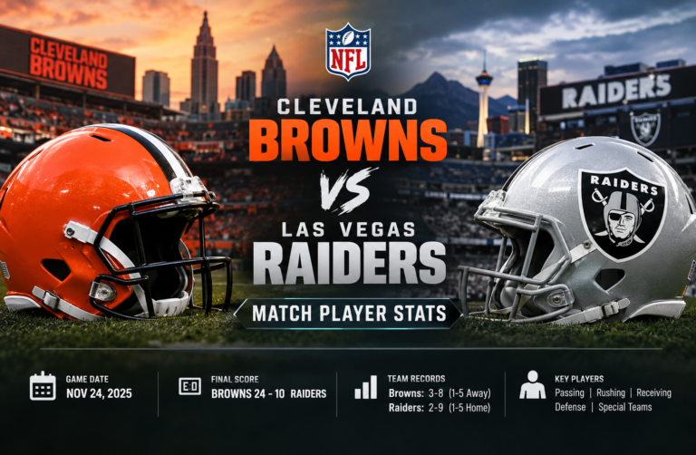 cleveland browns vs las vegas raiders match player stats