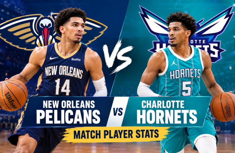 new orleans pelicans vs charlotte hornets match player stats