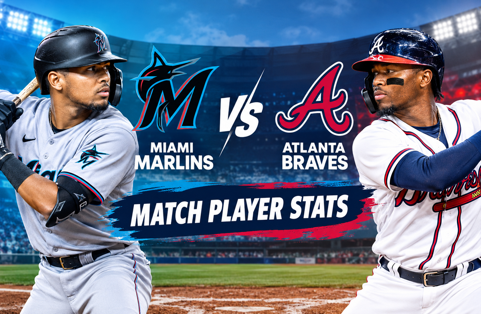 Miami Marlins vs Atlanta Braves Match Player Stats