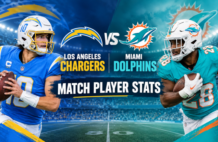 Chargers vs Miami Dolphins Match Player Stats