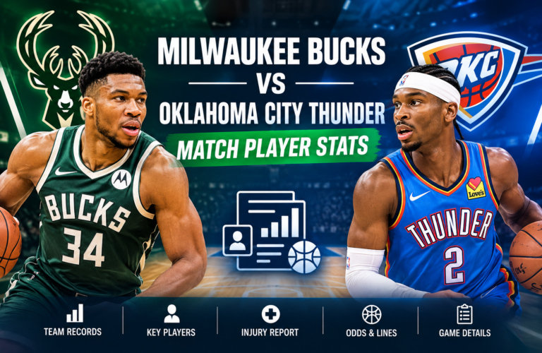 Milwaukee Bucks vs Oklahoma City Thunder Match Stats
